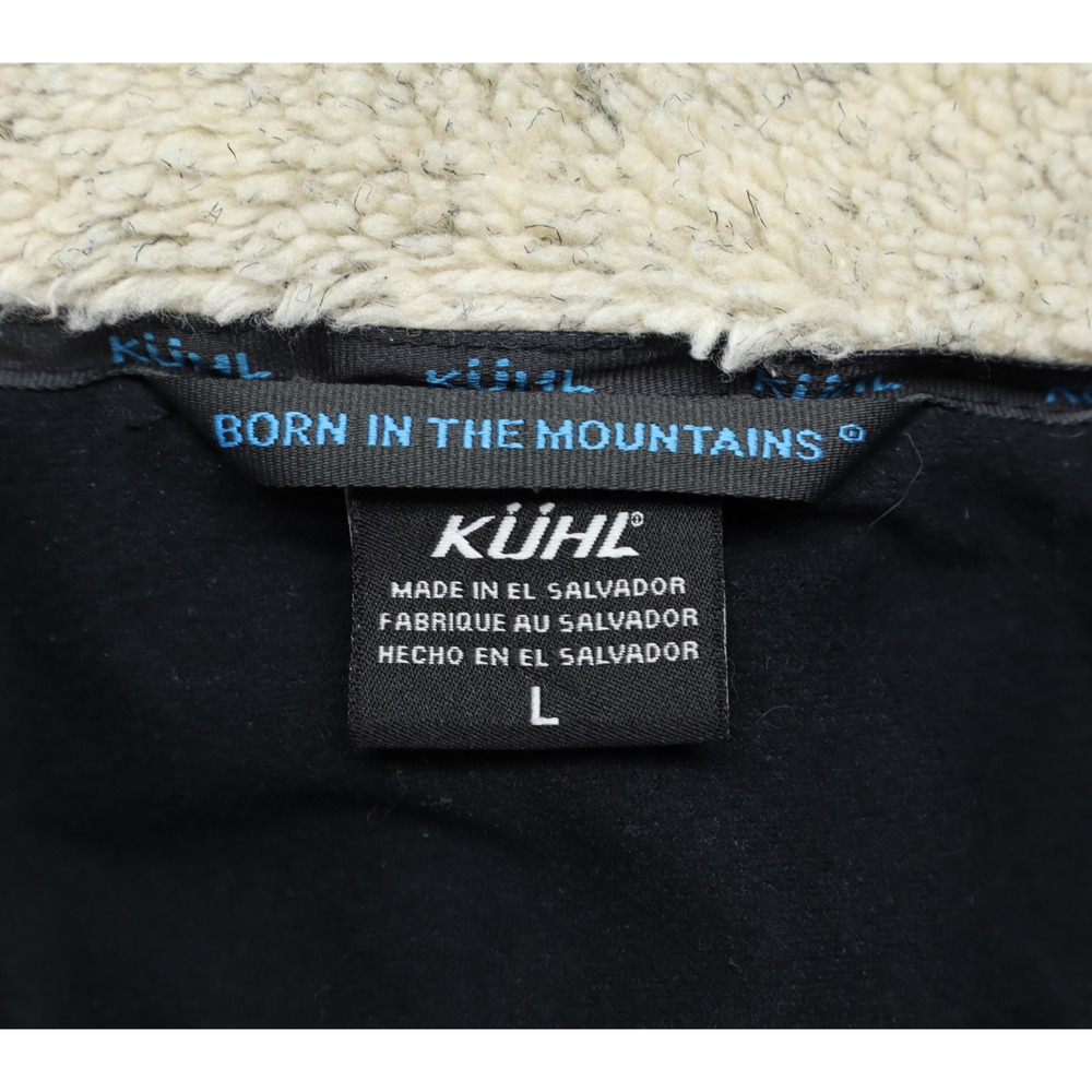 Kuhl Men's Alpenwurx Fleece Long Sleeve Full Zip Black Jacket Size L - Picture 5 of 6